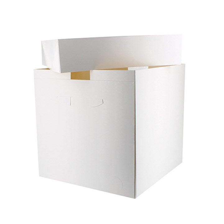BAKERS BARGAINS - Matt White Tall Cake Box