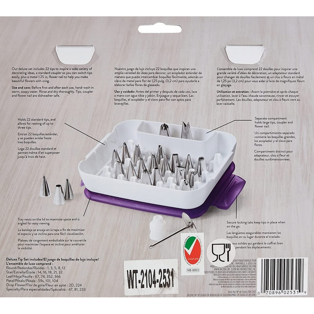 WILTON - Deluxe Piping Tip Set
