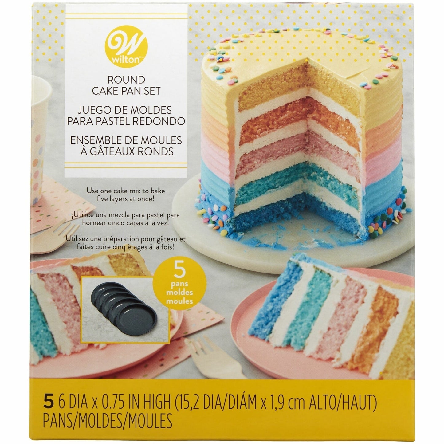 Easy Layers Cake Pan - Set of 5