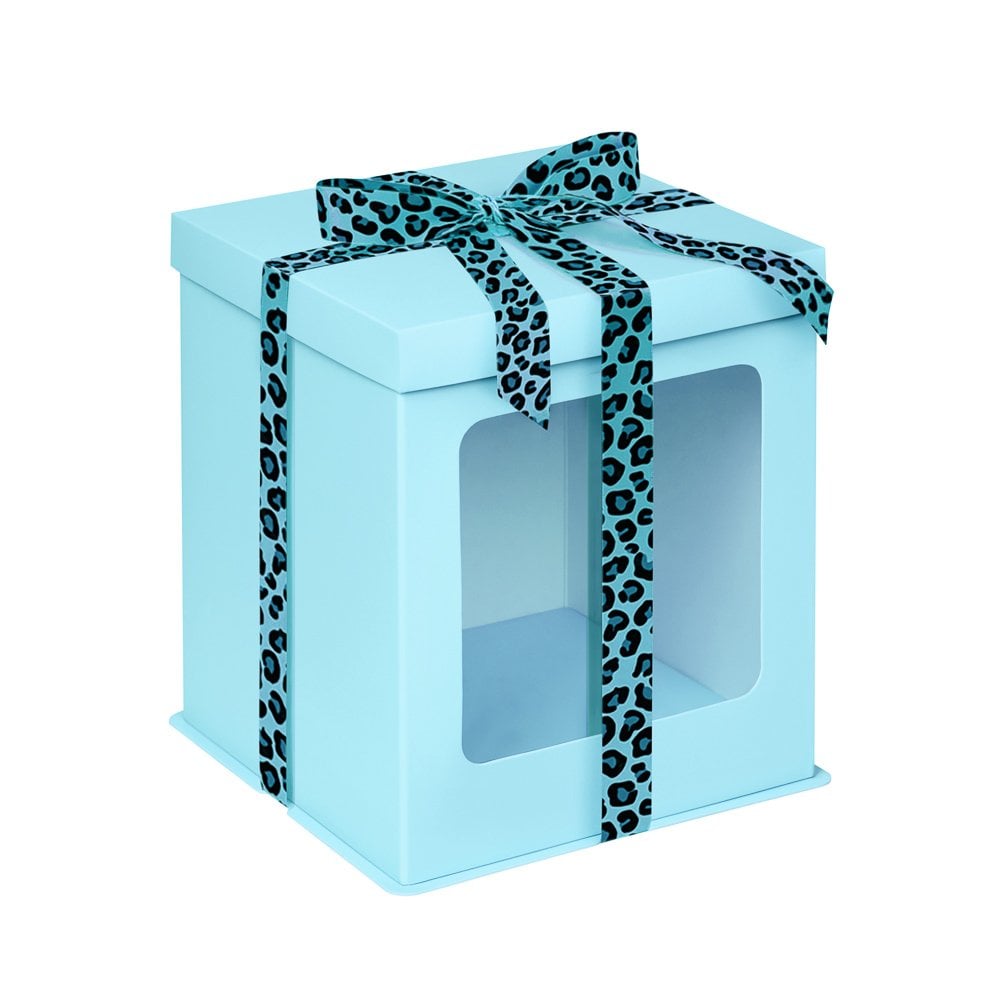 Candy Blue Tall Stylish Cake Box with Window