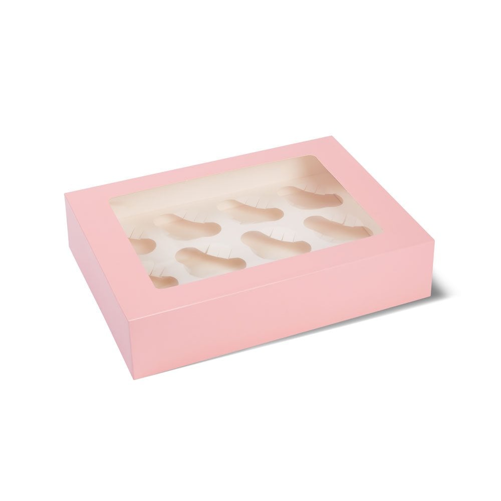 Candy Pink Premium Cupcake Boxes