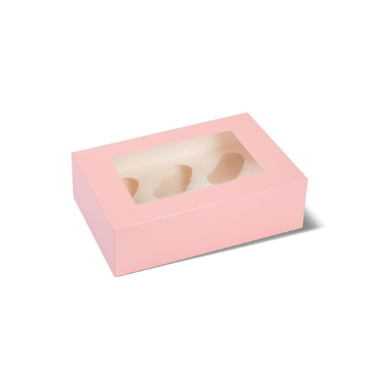 Candy Pink Premium Cupcake Boxes