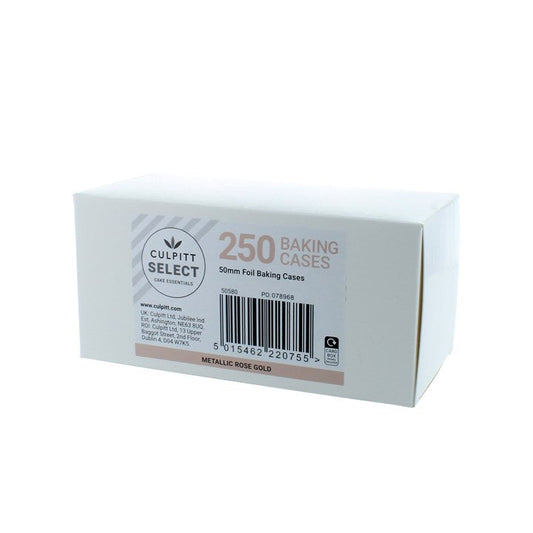 Culpitt Select Foil Baking Cases - Pack of 250 - Gold