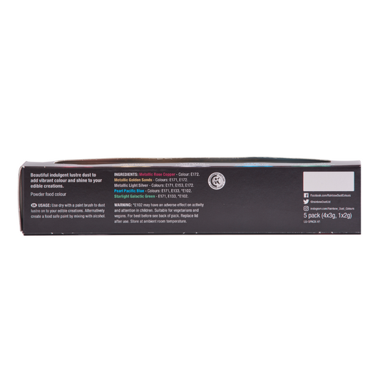 Edible Lustre Dust - Multipack of 5