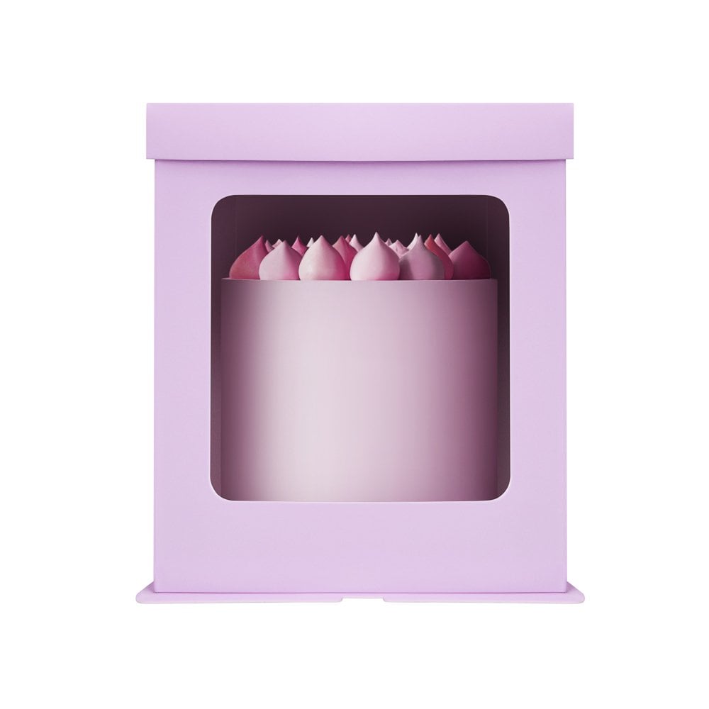 Lilac Stylish Cake Box with Window