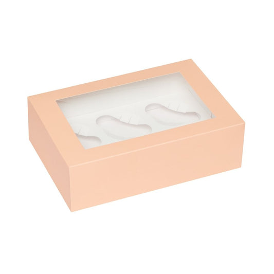 Peach Premium Cupcake Boxes