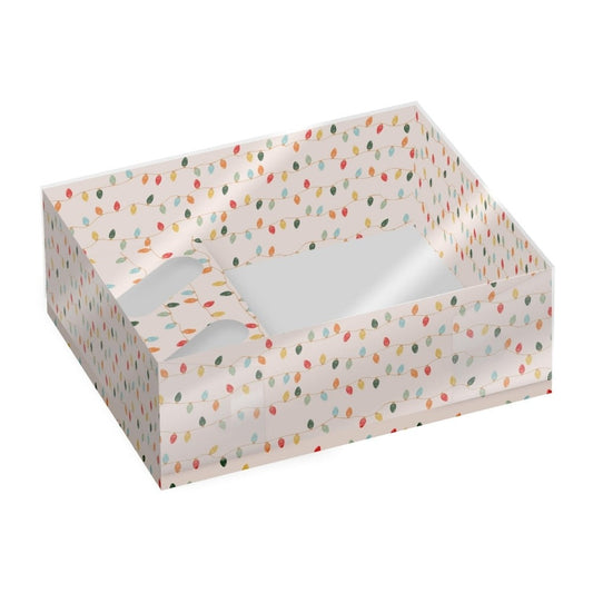 Christmas Lights Hamper & Cupcake Box - Pack of 2