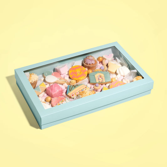Lilac Deluxe Treat Boxes with Clear Window