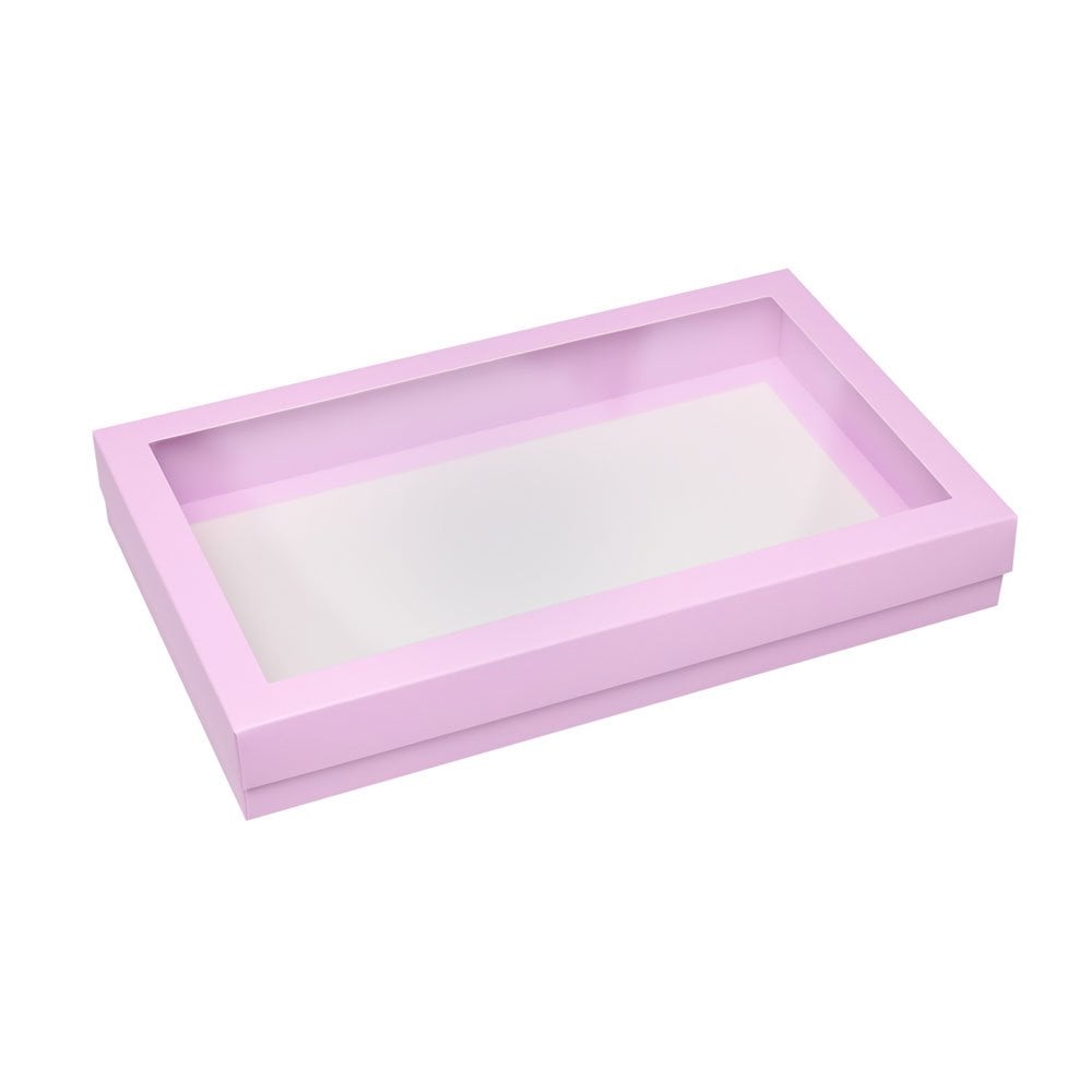 Blue Deluxe Treat Boxes with Clear Window