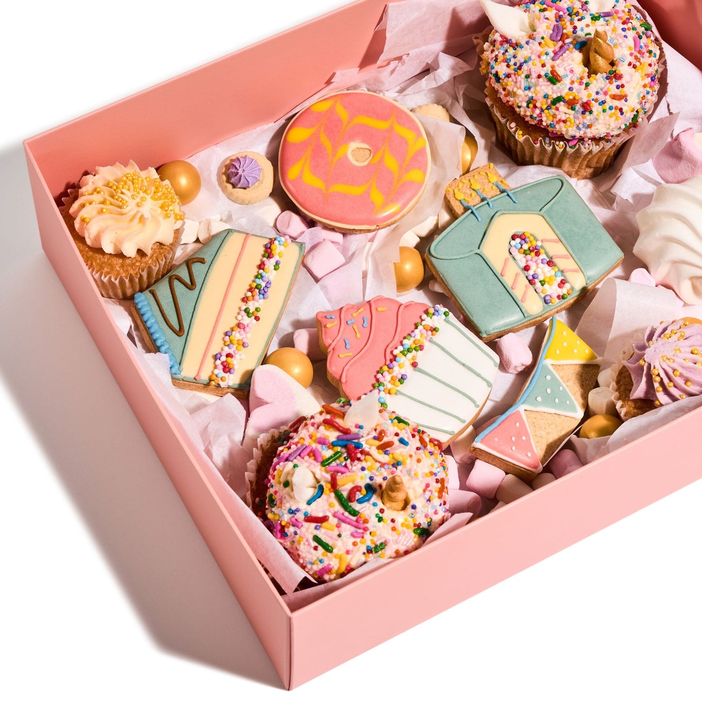 Pink Deluxe Treat Boxes with Clear Lid