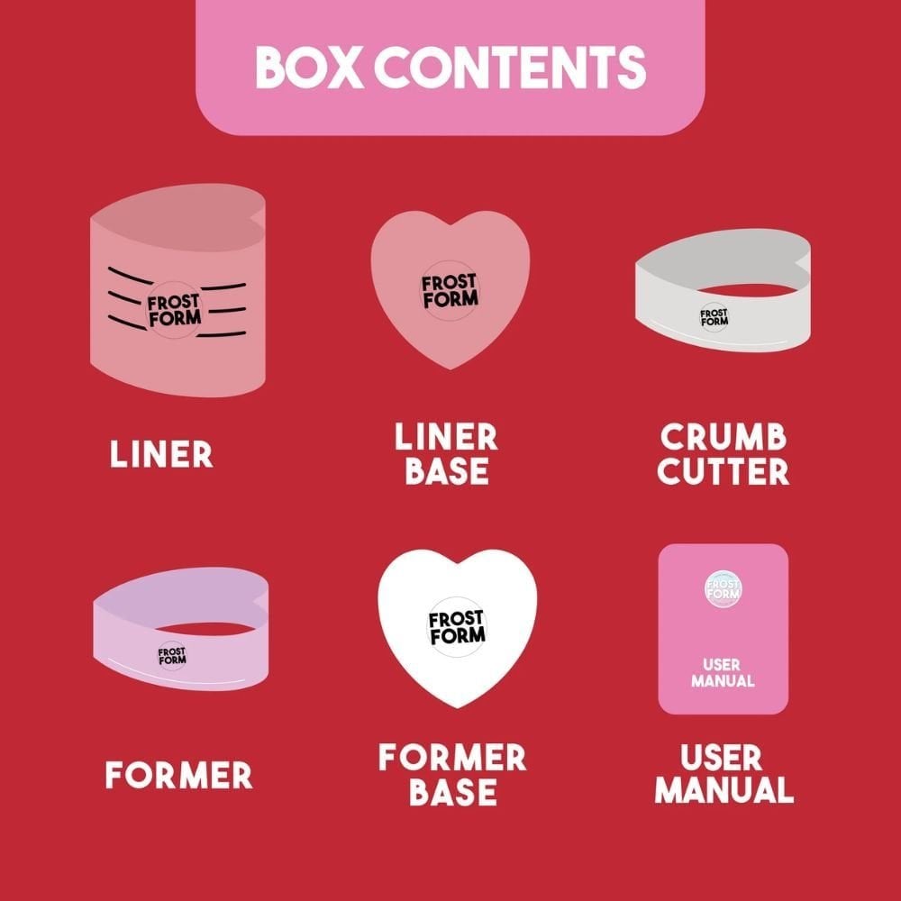 Frost Form Heart Frosting Kit