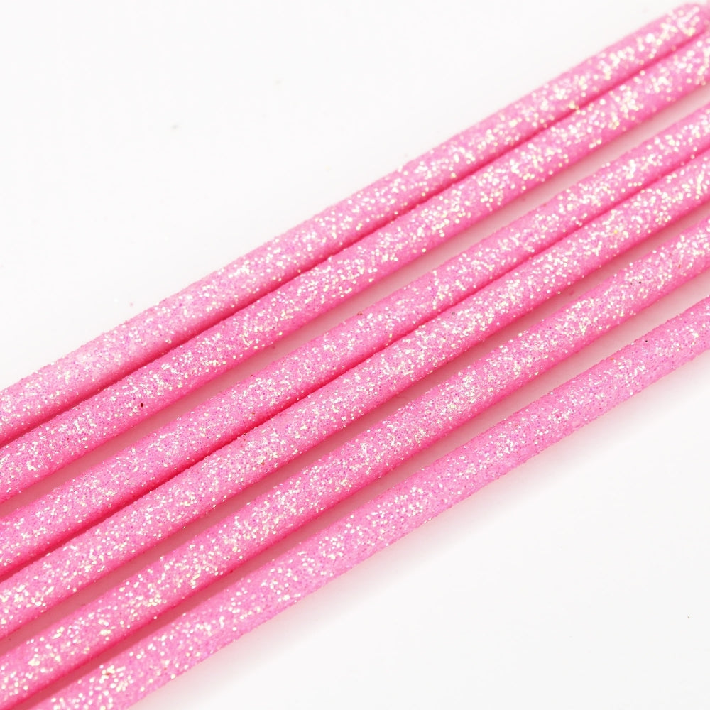 MAKE A WISH - Tall Hot (4 Colours) Glitter Candles x 6