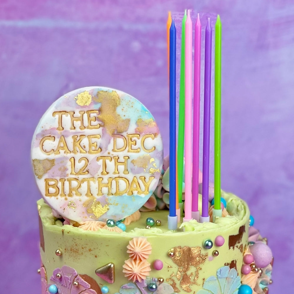 MAKE A WISH - Tall Neon Candles x 8
