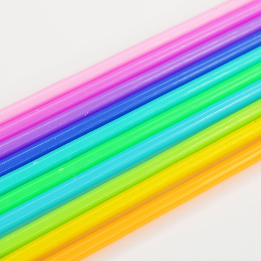 MAKE A WISH - Tall Rainbow Candles x 10