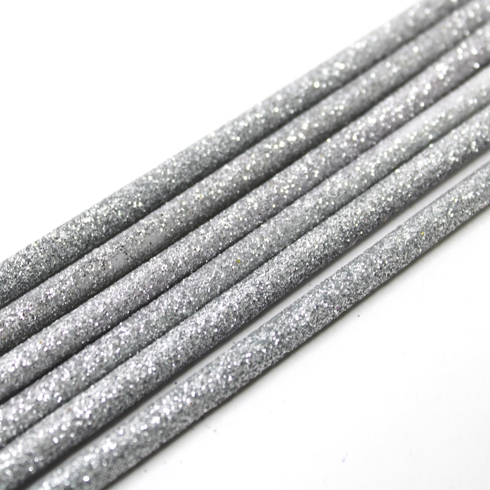 MAKE A WISH - Tall Hot (4 Colours) Glitter Candles x 6