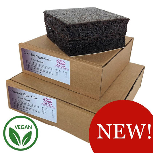 SWEET SUCCESS - Square Chocolate Vegan Sponge Cake