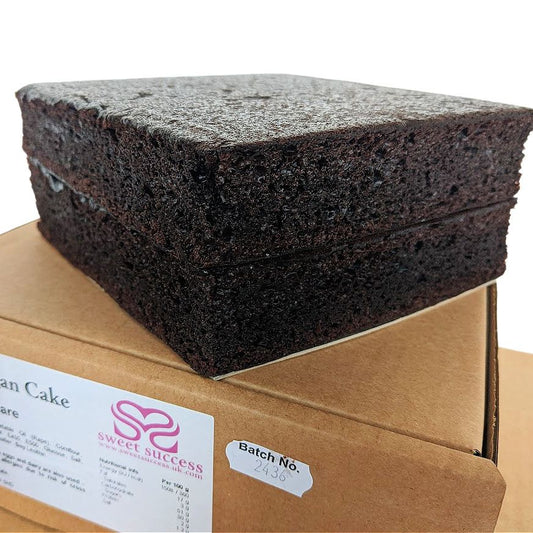 SWEET SUCCESS - Square Chocolate Vegan Sponge Cake