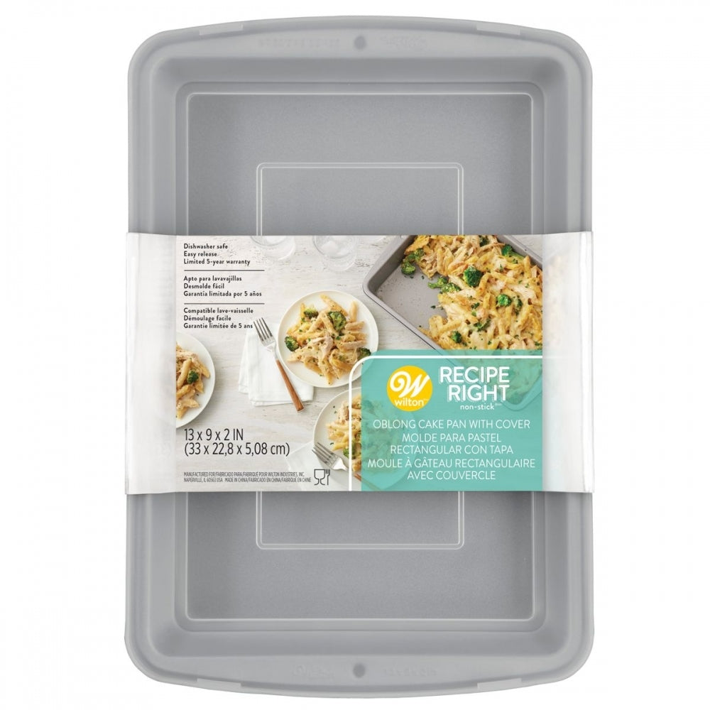 Oblong Pan with Cover 32.5cm x 22.5cm